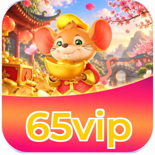 Interface da plataforma 65vip mostrando slots populares e bônus de boas-vindas